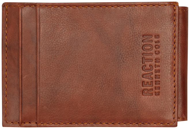 RRL Leather Chain Wallet Black Over Brown