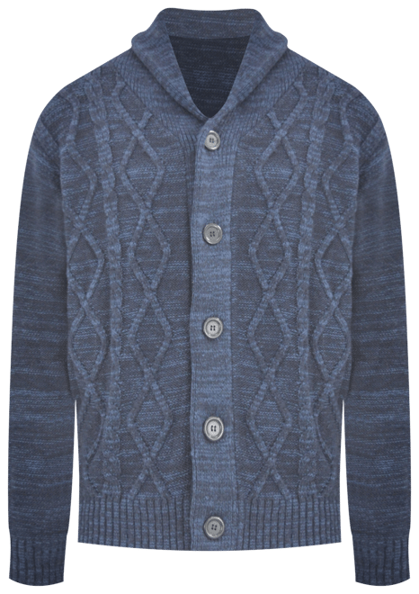 X RAY Waffle Knitted Shawl Collar Cardigan – X-RAY JEANS
