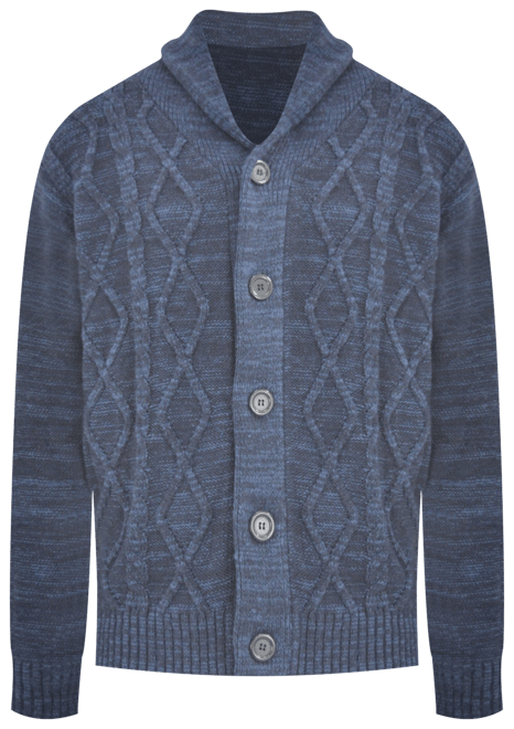 X RAY Waffle Knitted Shawl Collar Cardigan – X-RAY JEANS