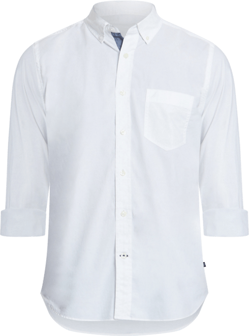 Men's Classic-Fit Stretch Solid Oxford Button-Down Shirt