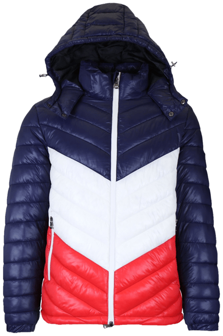 Men's Heavyweight Quilted Hooded Puffer Bubble Jacket