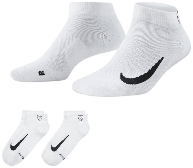 Nike Multiplier Low Golf Quarter Socks (2 Pairs)