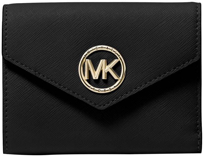 Michael Kors Greenwich Leather Envelope Trifold Wallet - Macy's