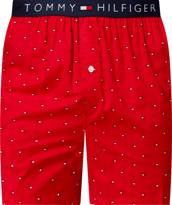 Men's Flag Logo Printed Cotton Boxers