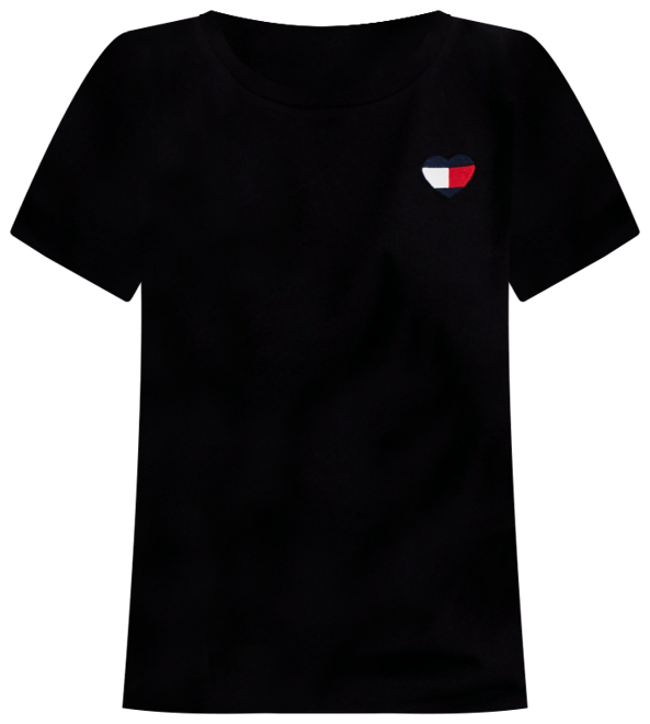 売れ筋商品|||トミー ヒルフィガー カットソー トップス レディース Women's Embroidered Heart-Logo T-Shirt Stone Grey Heather Multi Tommy Hilfiger Stone Grey Embroidered Heart Logo T-Shirt