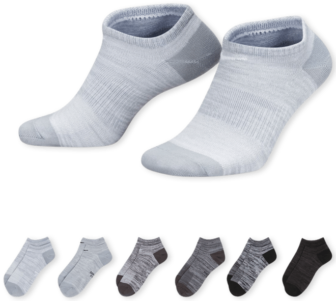 Nike Everyday Calcetines de entrenamiento invisibles y ligeros (6 pares)