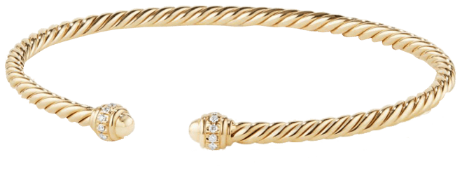 Cablespira® Bracelet in 18K Gold with Diamonds