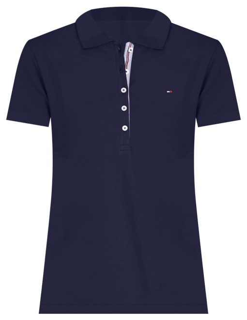 Tommy Hilfiger Women's Solid Short-Sleeve Polo Top - Macy's