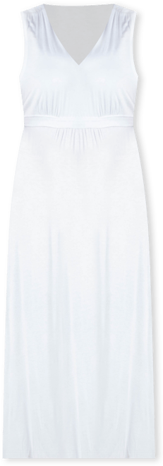 Plus Size Sleeveless Empire Waist Maxi Dress