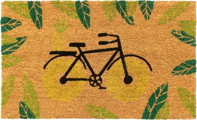 Garden Bicycle Coir Door Mat