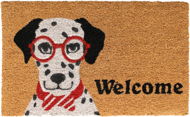 Dalmatian doormat on sale