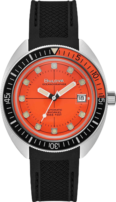 Bulova Men's Automatic Oceanographer GMT Black Polyurethane Strap