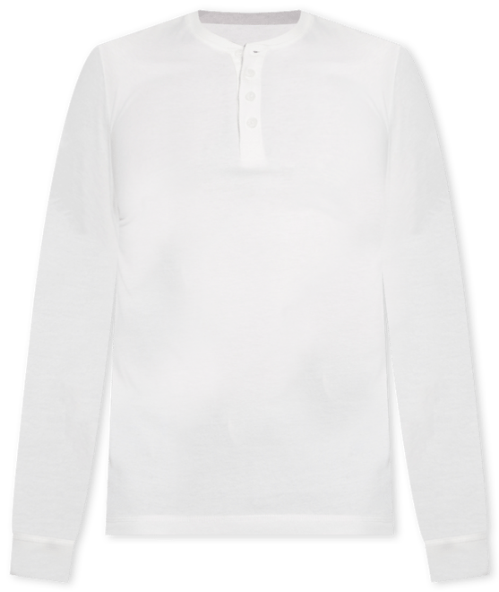 Men's Long Sleeve Brushed Jersey Henley T-shirt