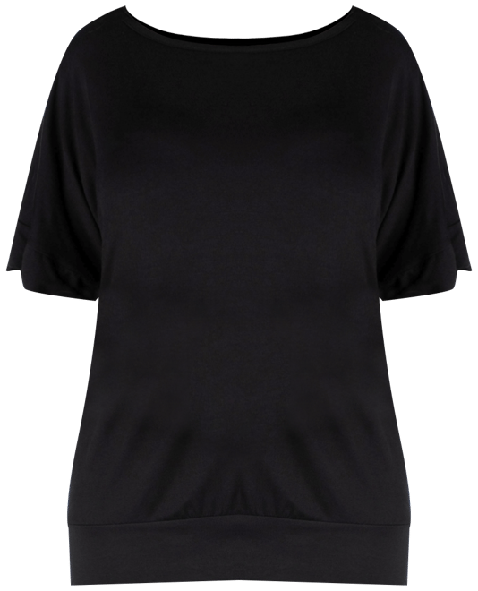 Plus Size Short Sleeve Loose Fitting Dolman Top