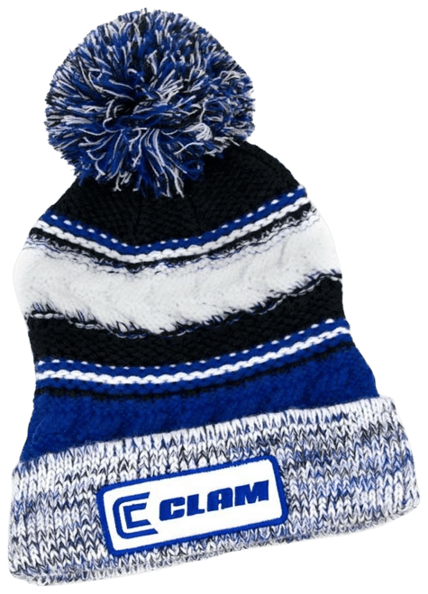 Clam Knit Pom Beanie