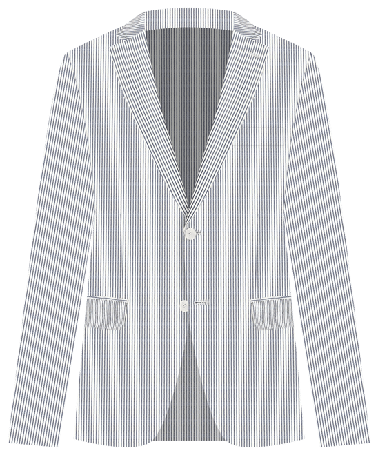 Lauren By Ralph Lauren Classic Fit Suit Separates Coat, Blue & White  Seersucker - Men's Suits | Men's Wearhouse