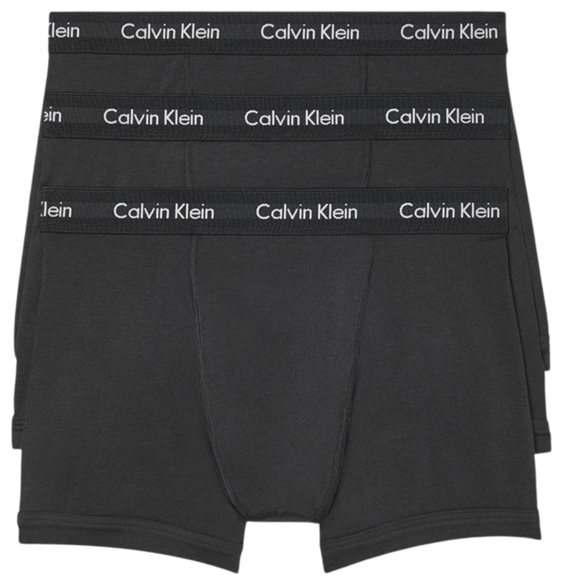 Buy Calvin Klein Black Logo Boxer Briefs in Stretch Cotton, Set of