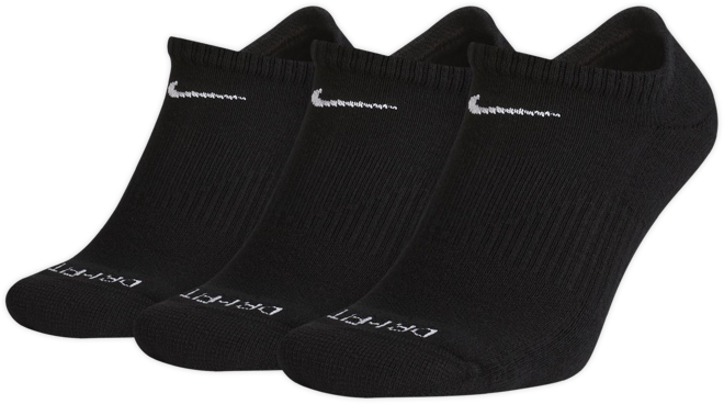 Nike Everyday Plus Cushion Training No-Show Socks (3 Pairs)