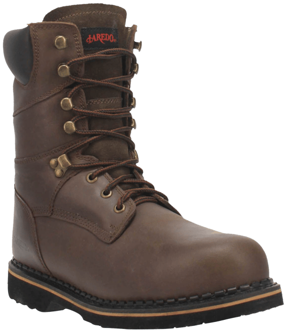 Laredo Chain Men's Steel-Toe Leather Work Boots