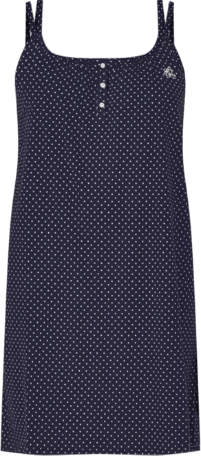 Cotton Knit Double-Strap Nightgown