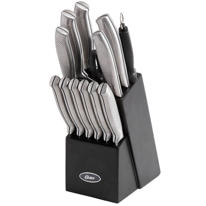 Martha Stewart 14 Piece Stainless Steel CutlerySet in Black 