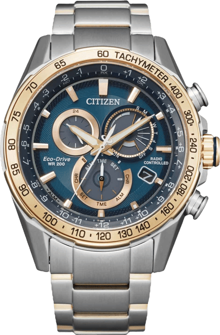 Citizen Eco-Drive Men's Chronograph PCAT Two-Tone Stainless Steel