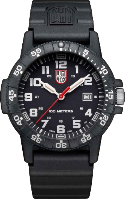 Men's 0321 Sea Turtle Black Rubber Bracelet Watch