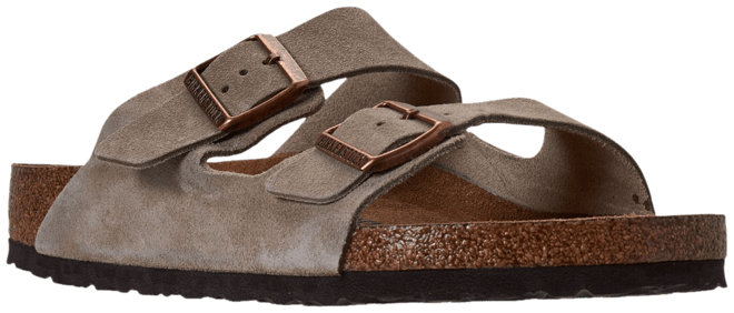 Men's Arizona Suede Leather Soft Footbed Casual Sandals from Finish Line