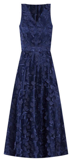 Eliza J V Neck Fit and Flare Dress | Bloomingdale's