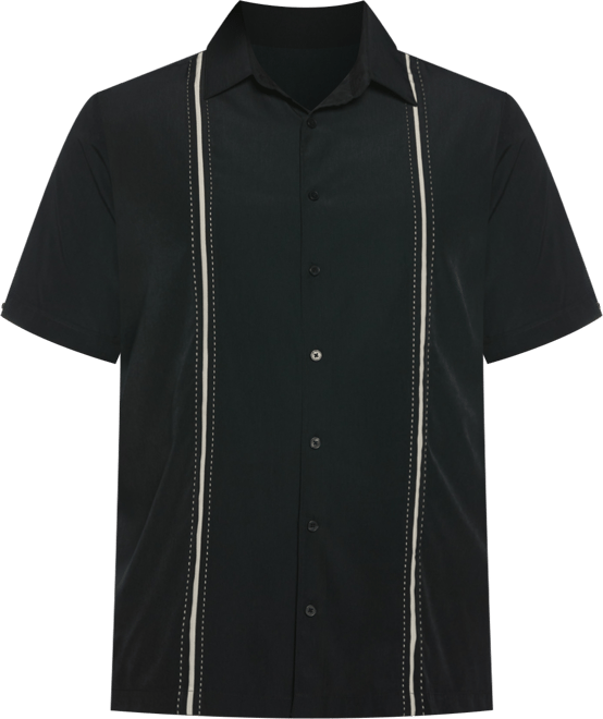 Men's Big & Tall Stripe Short Sleeve Shirt