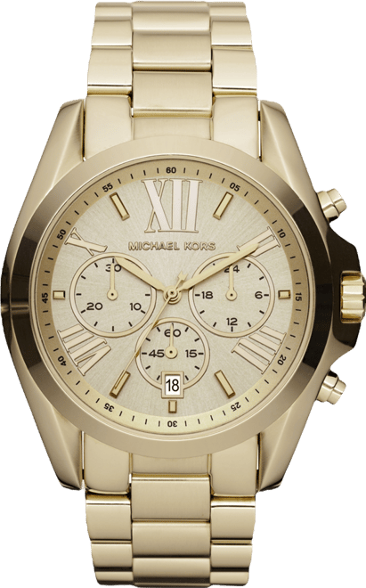 Michael Kors Unisex Chronograph Bradshaw Gold-Tone Stainless Steel