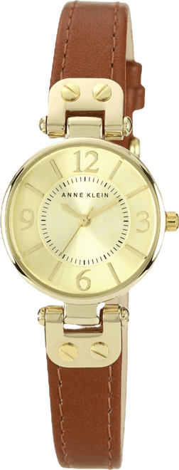 Women's Brown Leather Strap Watch 10-9442CHHY