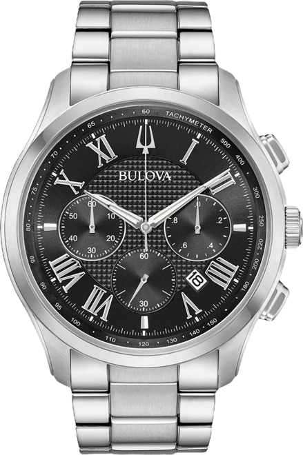 Men's Chronograph Wilton Stainless Steel Bracelet Watch 46.5mm