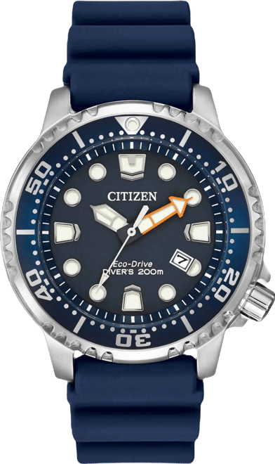 Men's Eco-Drive Promaster Diver Blue Strap Watch 42mm BN0151-09L