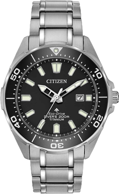 Eco-Drive Men's Promaster Diver Super Titanium Bracelet Watch 44mm