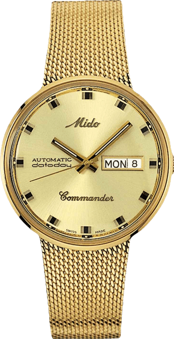 Mido Men's Swiss Automatic Commander Gold-Tone PVD Stainless Steel
