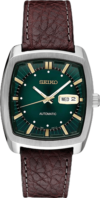 Men's Automatic Recraft Brown Leather Strap Watch 40mm