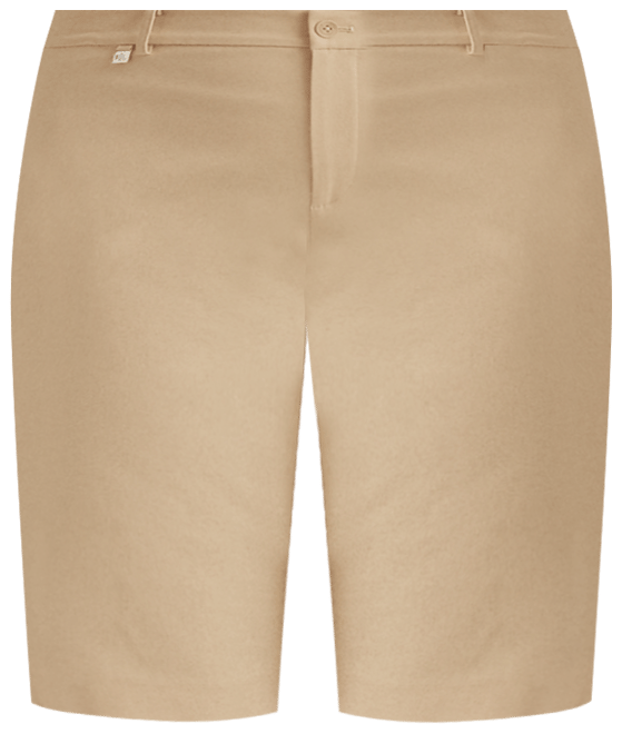 Plus-Size Stretch Cotton Shorts