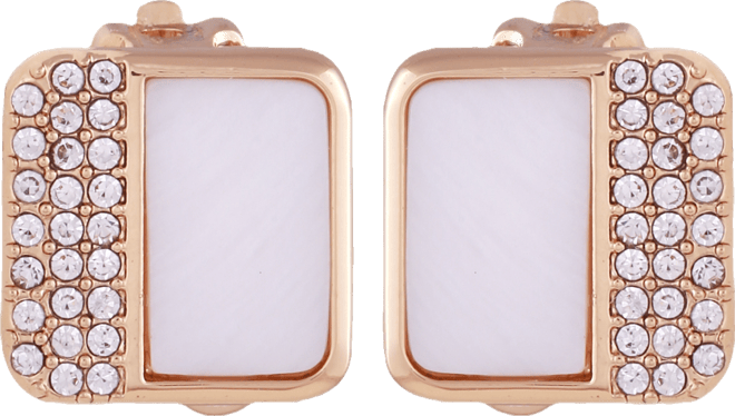 Women's Shell Chic Button Clip Earring