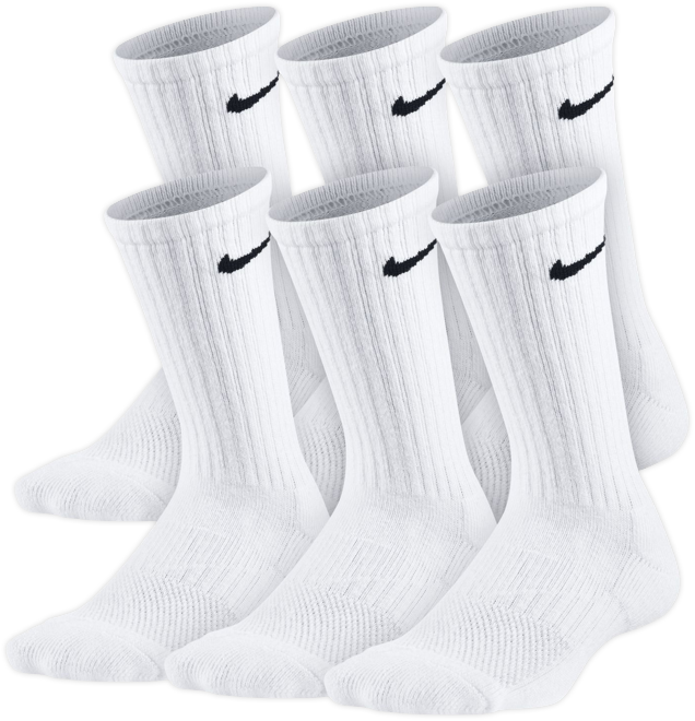Nike Everyday Kids' Cushioned Crew Socks (6 Pairs)