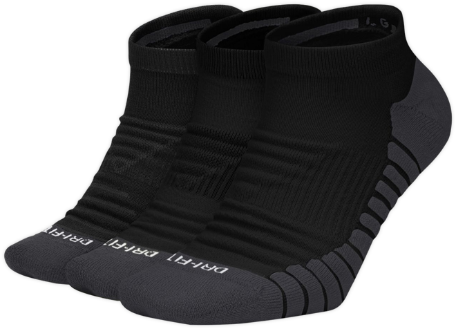 Nike Everyday Max Cushioned Training No-Show Socks (3 Pairs)