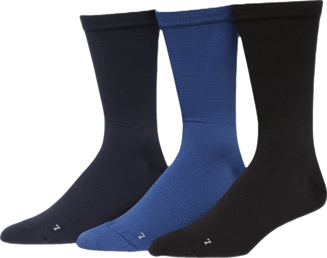 Men's 3-Pack Pique Flat Socks