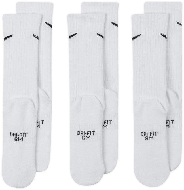 Nike Everyday Kids' Cushioned Crew Socks (3 Pairs)