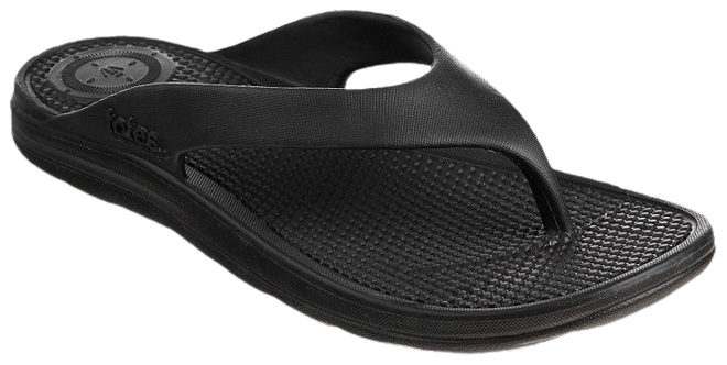 Totes Sol Bounce Mens Size 11 Black Slip On Comfort Thong Flip