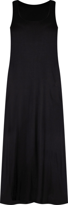 Plus Size Sleeveless Maxi Dress with Pockets