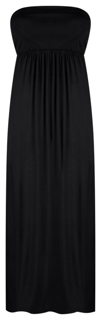 Plus Size Strapless Maxi Dress
