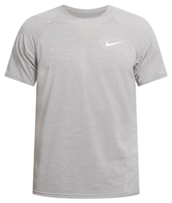 Nike Camiseta Hydroguard de natación de manga corta de tela jaspeada para hombre
