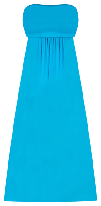 Plus Size Strapless Maxi Dress