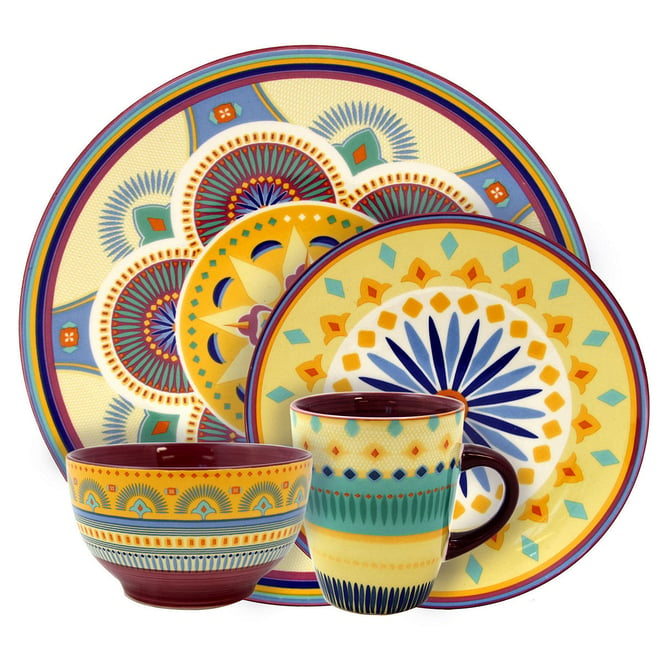 Tabletops Gallery® Carnival 16-pc. Dinnerware Set, Color: Multi