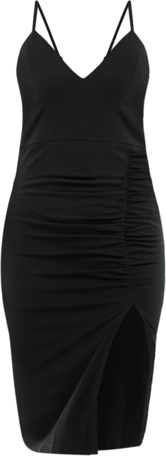 Juniors' Shirred Bodycon Dress
